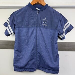 TEAM NFL COWBOYS BY SPORTONICS kids t-short full zipper embroidered logo size 8